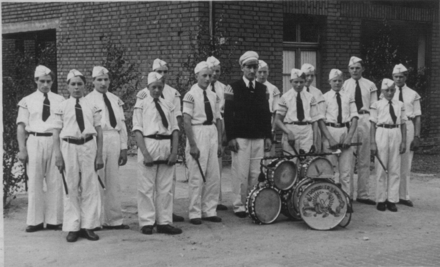 Das Trommlerkorps im Jahre 1949